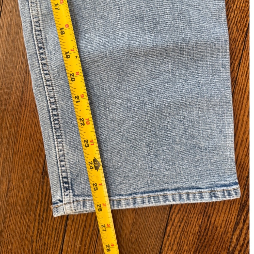 Abercrombie Kids Wide Leg Jean High Rise Light Wash Denim 11/12 Regular NEW - Picture 8 of 8